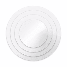 arcylic ganache disc - rond -  set